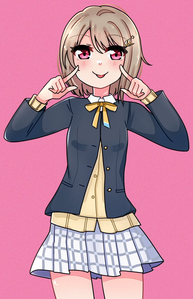 lupchaa's tweet photo. i drew kasumin in her winter uniform for this collab! 💛

#NijiArtKurabu26 https://t.co/Bt70KmQzBJ