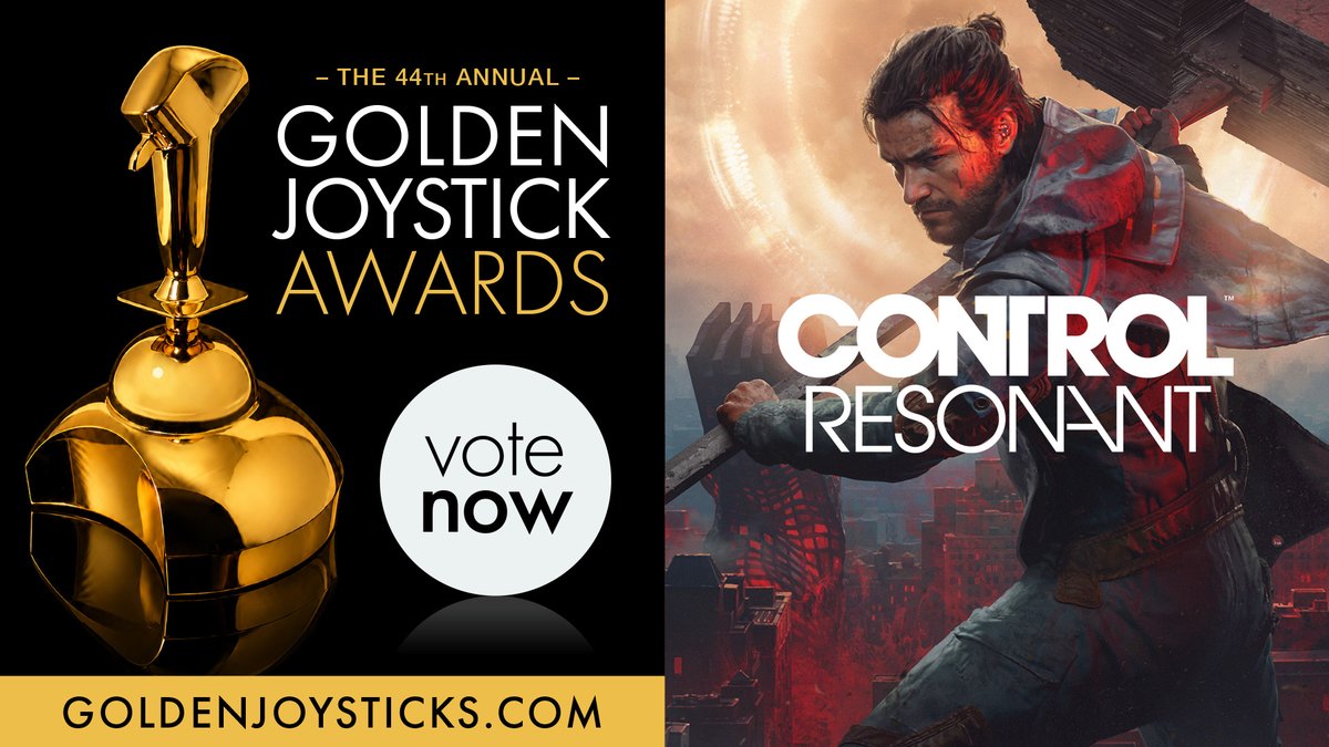 ControlRemedy's tweet photo. We are honoured to receive two nominations for CONTROL Resonant in the @GoldenJoysticks!

🔻 Best Visual Design
🔻 Best Supporting Performer - @FKevich as Zoe de Vera

We'd be really grateful if you gave us your votes: https://t.co/khBC1UAXj2

#CONTROLResonant https://t.co/13C4JMOCZQ