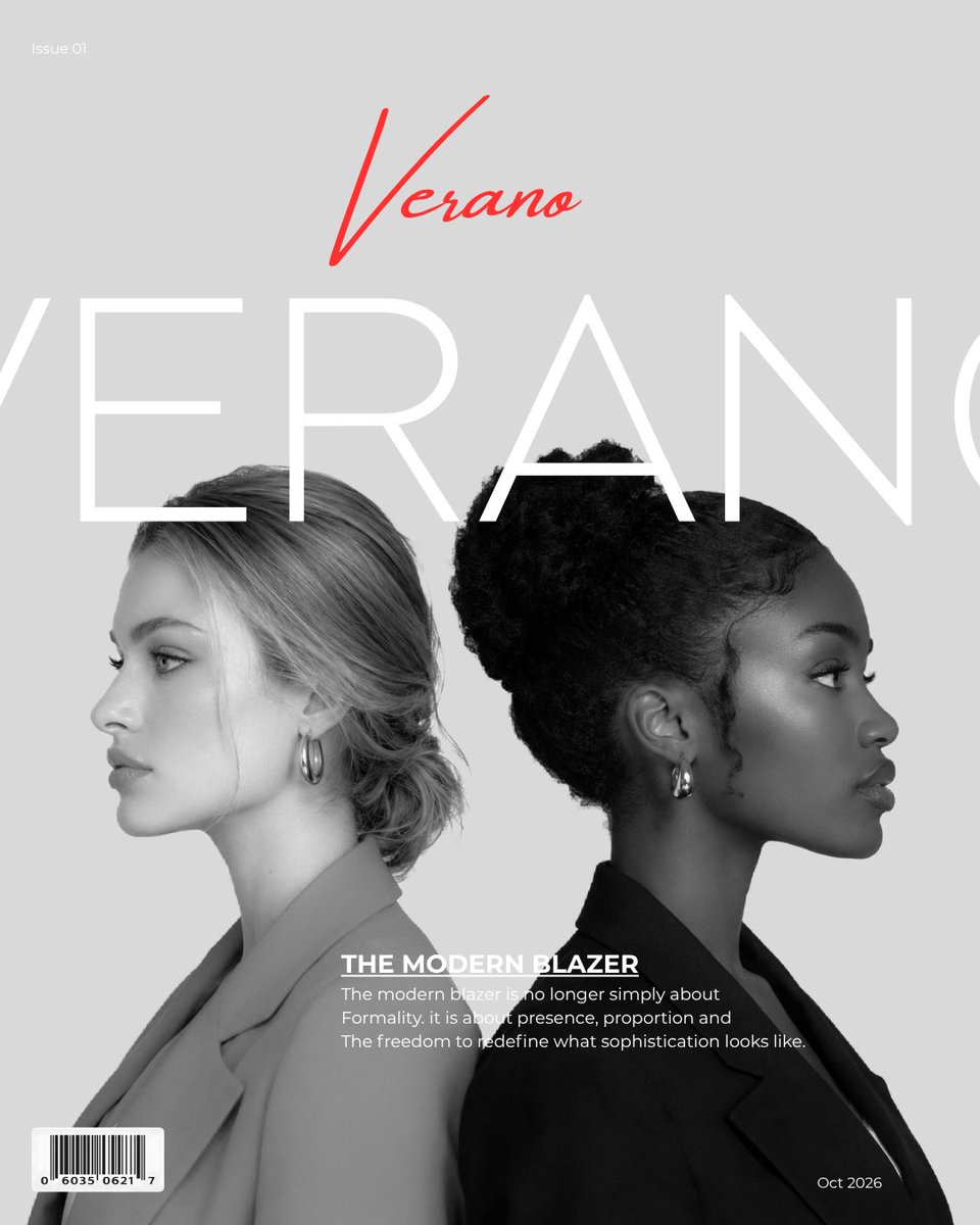 LeoStudios_'s tweet photo. Editorial design concepts.

A front and back magazine cover concept for Verano. 🌹🖤
 #graphicdesigner #editorialdesign #magazinecover https://t.co/s4L93ZKYcN