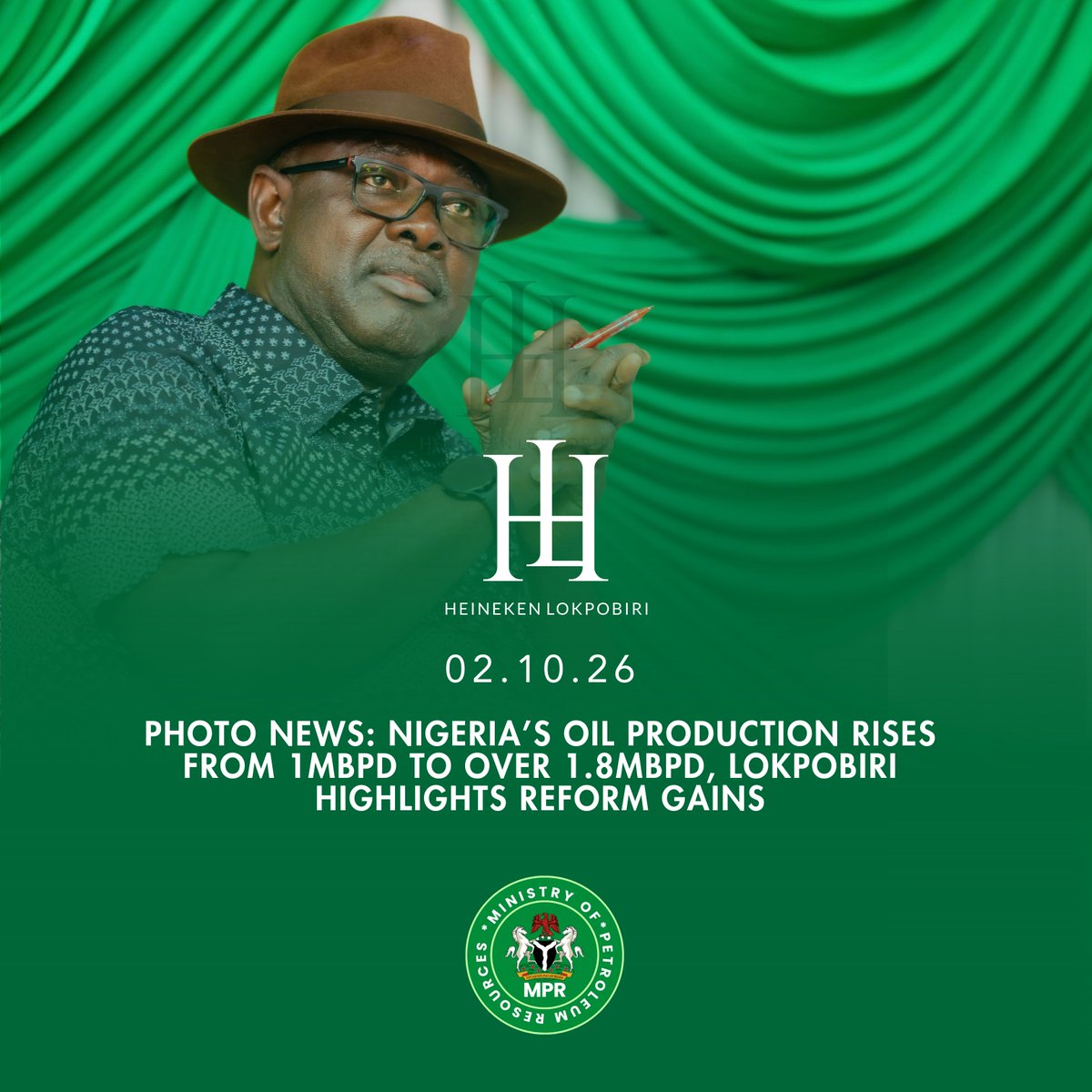 senlokpobiri's tweet photo. PHOTO NEWS:

Minister of State for Petroleum Resources (Oil), Sen. Heineken Lokpobiri, engages Bayelsa journalists on petroleum reforms, production growth, renewed investments and subsidy removal. https://t.co/0kYuXFEfkf