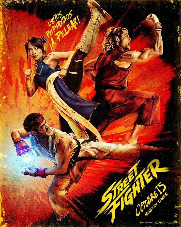 InCapsul's tweet photo. Todo está listo para el estreno este mes de octubre de la película de Street Fighter, con la que podrá dar su respuesta a  con Mortal Kombat. Esta nueva adaptación del clásico videojuego, pionero en los juegos arcade y de lucha, tendrá su oportunidad en cines. #StreetFighterMovie https://t.co/fmBy9RDUd8