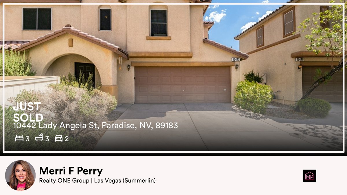 MerriPerry's tweet photo. 🛌 3 🛀 3 🚘 2
📍 10442 Lady Angela St, Paradise, NV, 89183

My latest sale on RateMyAgent.
Realestate 23128
https://t.co/6vYfdtx87y

...
#ratemyagent #realestate https://t.co/AqQNnm7JPA