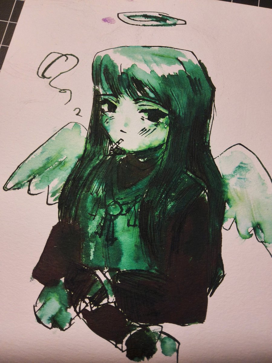 lizardmusya's tweet photo. reki
disintegrating green ink https://t.co/NevQLaiZr4