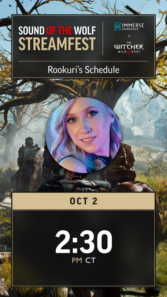 rookuri_'s tweet photo. This afternoon we're checking out one of my fav games, The Witcher 3, now fully remastered! Don't worry, we'll keep the Roach bugs on 🐎

The game looks, and sounds, better than ever now with @EmbodyAudio spatial audio.

🎧Come give it a listen with us

👉@ Rookuri on Twitch https://t.co/jVHT6ZcWka