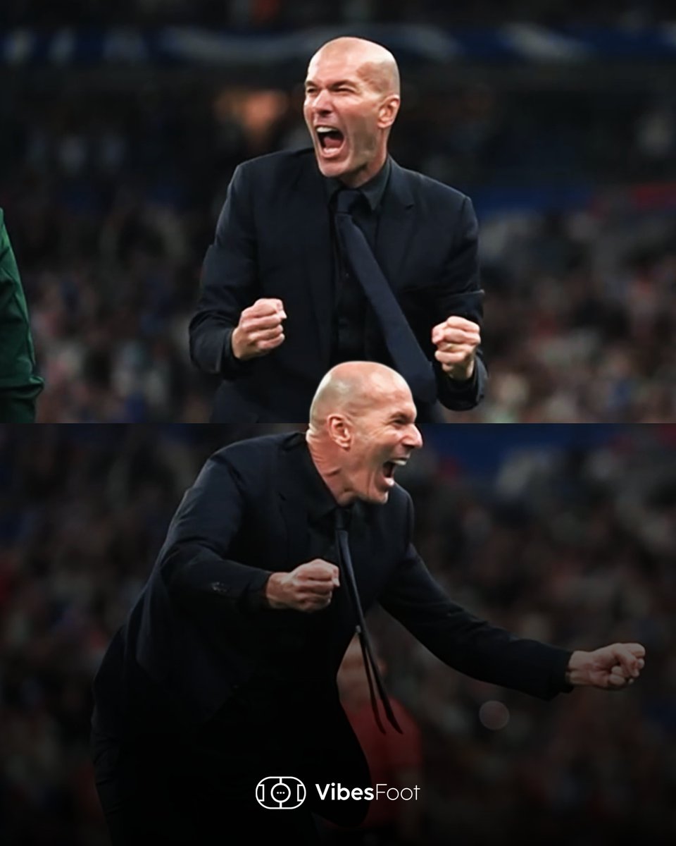 VibesFoot's tweet photo. La réaction de Zinédine Zidane après le but de Michael Olise 💙🇫🇷 https://t.co/xVkMhGmtfI