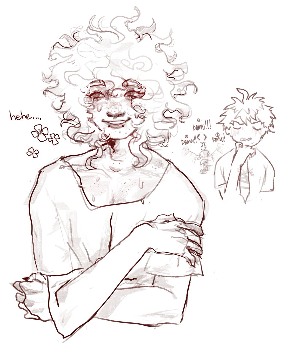 shuraIes's tweet photo. I love how komaeda canonically wears mascara and eyeliner now

#danganronpa https://t.co/vLR0djTh70