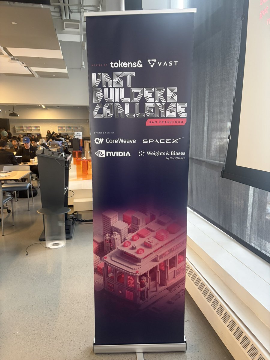lj_ships's tweet photo. Day 1 of #VASTBuildersChallenge in SF. We're Grabbit Mining Co. π°βοΈ
mining 2,352 indexed video clips for the near-misses robotics teams need: forklift turning into a worker, person 2m from a moving vehicle.
AI flags, a human confirms. Building on @VAST_Data + @nvidia Cosmos, @CoreWeave, @weights_biases, @cursor_ai with @JolinJiao