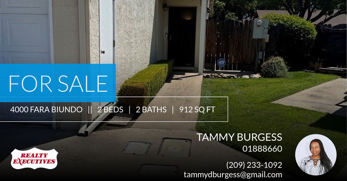 tdbad's tweet photo. This 2 bedroom home could be yours! Call me at (209) 233-1092 to schedule a showing.

Tammy Burgess

Going Beyond the Sell! https://t.co/px8sl5FEwt