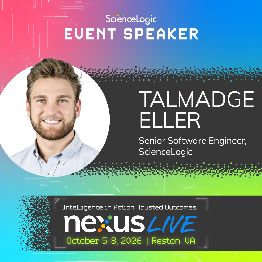 ScienceLogic's tweet photo. Join ScienceLogic’s Talmadge Eller next week at #NexusLive2026 in his session for a deep dive into PowerPack development and how the Skylar One MCP Server supports the workflow while keeping engineers in control

🔗 Register now: https://t.co/P7vBSHAdJh
📍 Reston, VA | Oct 5–8 https://t.co/XbWpiynHXZ