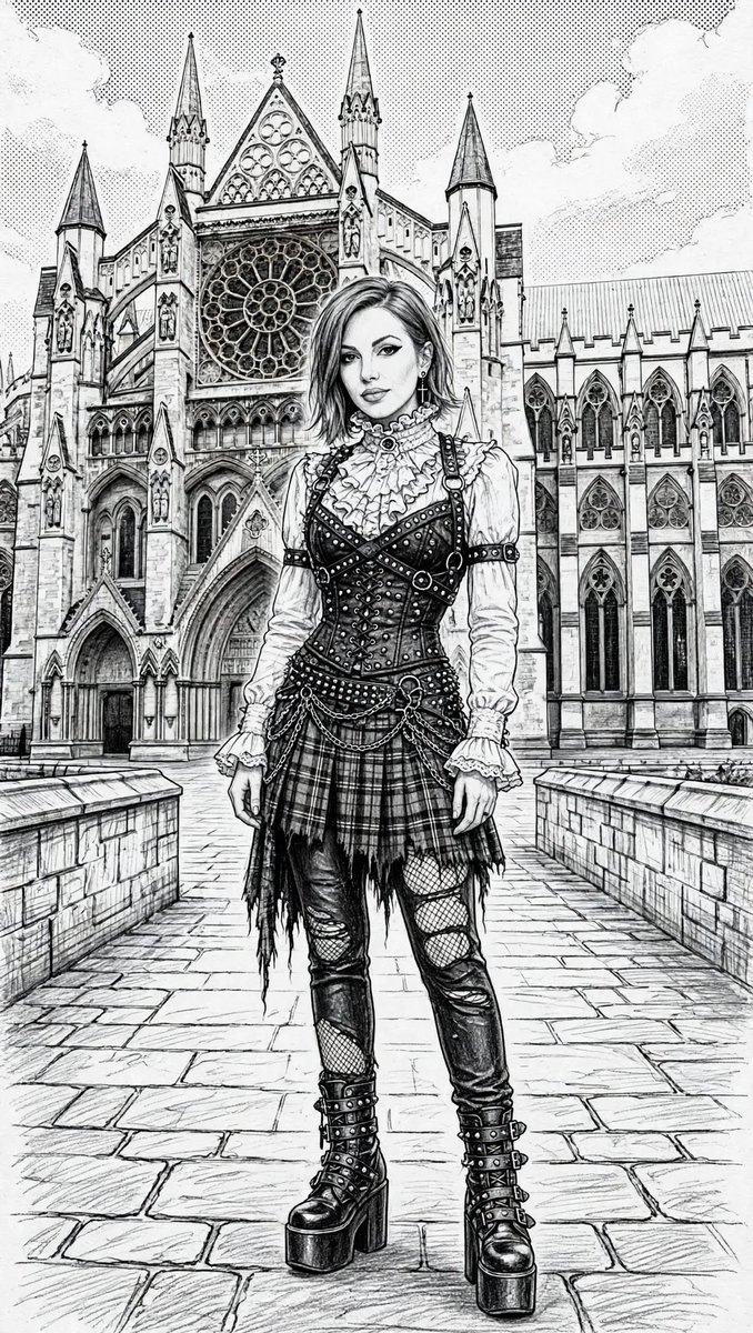 LilywhiteRebel's tweet photo. @iamsandrasayer punk/gothic in front of Westminster Abbey #edit #ourSandra ๐โค๏ธ๐ฅ https://t.co/tKWA4dSOz6