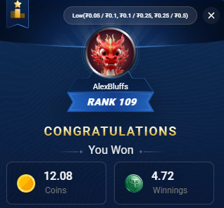 AlexBluffsPoker's tweet photo. Thank you CoinRaces / CoinPoker.

It really does help. https://t.co/A4nCzWxrgc