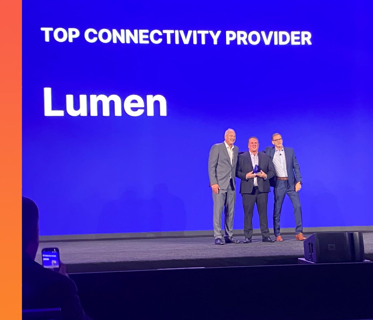 LumenCPP's tweet photo. 🏆 Honored to be named @AppDirect 2026 Top Connectivity Provider at #THRIVE2026!

This award recognizes the strength of the @LumenTechCo trusted network that helps partners deliver reliable, scalable connectivity solutions.

Thank you, AppDirect for your trust and collaboration! https://t.co/ARZVcUc7dW