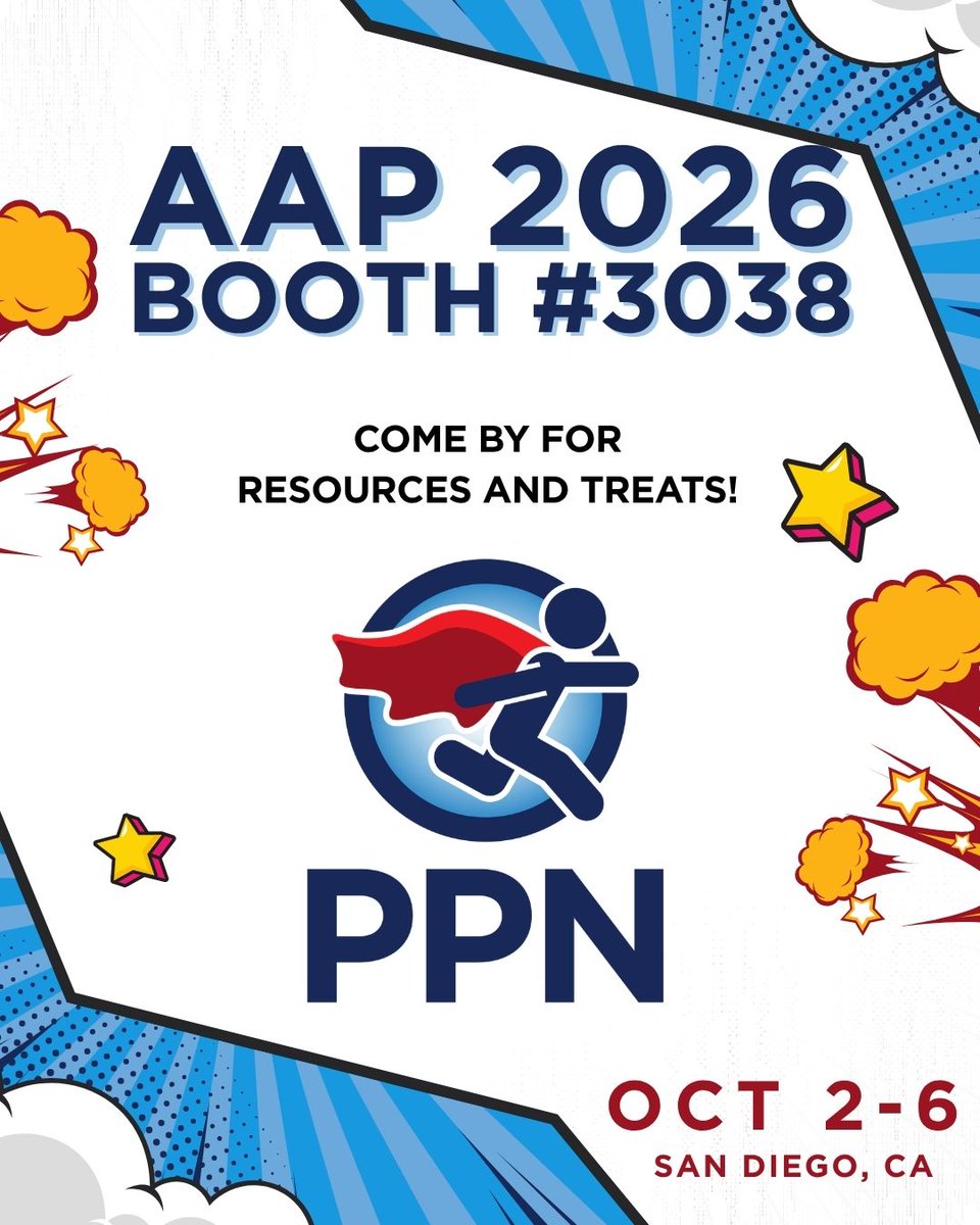 pedsprevention's tweet photo. PPN is proud to represent at this year’s @AmerAcadPeds (AAP) National Conference &amp; Exhibition in San Diego! Come find us at Booth #3038 to learn about our mission, resources, education and workplace development opportunities, collaboratives, and more!  See you there! #AAP2026 https://t.co/tIs4IQjOMO