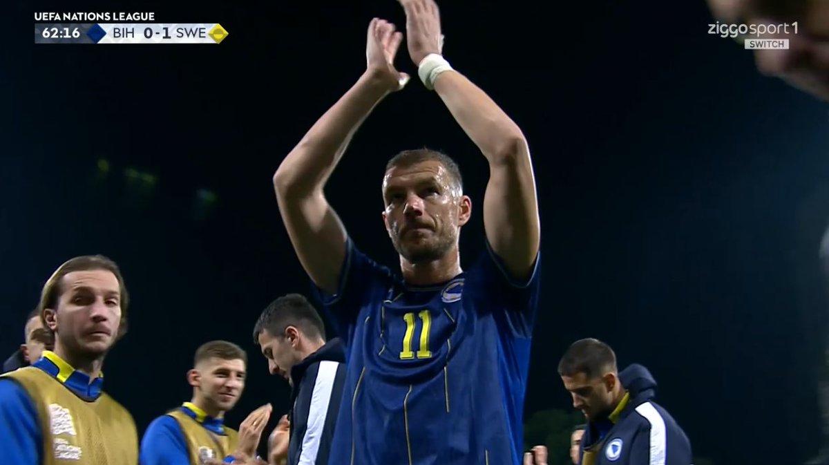 foet247europa's tweet photo. Edin Džeko has officially retired from international football. #BIHSWE https://t.co/1cHNCqS87L