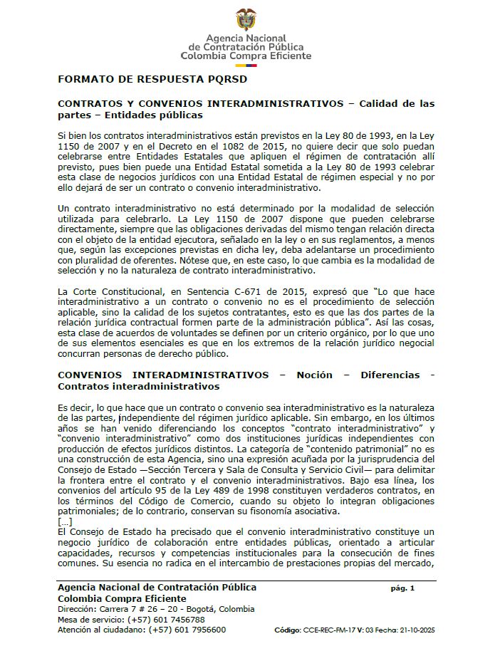 comprapublica_'s tweet photo. 🚫¿Operan para los convenios interadministrativos las mismas restricciones y limitantes que para la celebración de contratos interadministrativos?

Colombia Compra: No dado que los últimos comportan relaciones conmutativas reguladas por el EGCAP, en tanto los convenios no

Descarga aquí👇️
https://t.co/UZNDdA9gsD