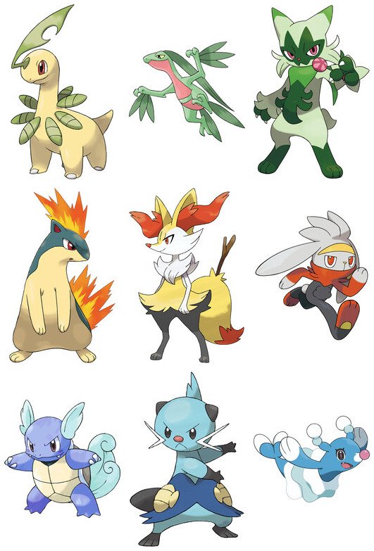 TerryTheBuneary's tweet photo. You can only pick 3 of these Middle Stage Starter Pokemon. which ones are you guys choosing? 🍃🔥💧 https://t.co/DUnyUQgAyo