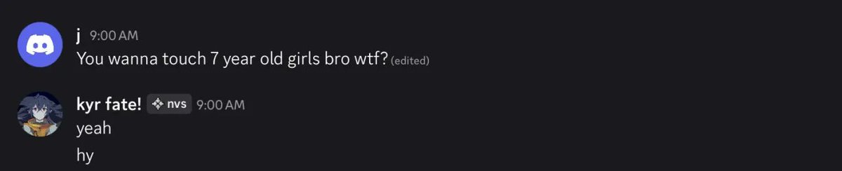 fatewtfz's tweet photo. retarded faggot tryna make it seem like i love kids now? youre sick. the original question is "youre in kyro?" and now youre making stuff up about @XceoEos @ceoyas1x and @azzamgmt being pedos ? 🤣🤣grow up https://t.co/M48OEJKug8