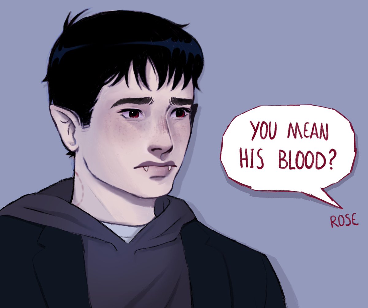 Holinanov's tweet photo. I turned an unfinished drawing into whatever this is lol 
Happy spooky season people 🧛🏻‍♀️ https://t.co/9IOxipE3FE
