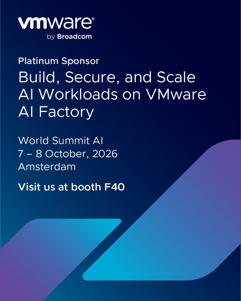 vmwarevcf's tweet photo. Ready to scale production enterprise AI?

Build, secure, and scale private AI with VMware AI Factory.

Details below! Come meet the team at booth F40! https://t.co/VoQ5PM1eBY