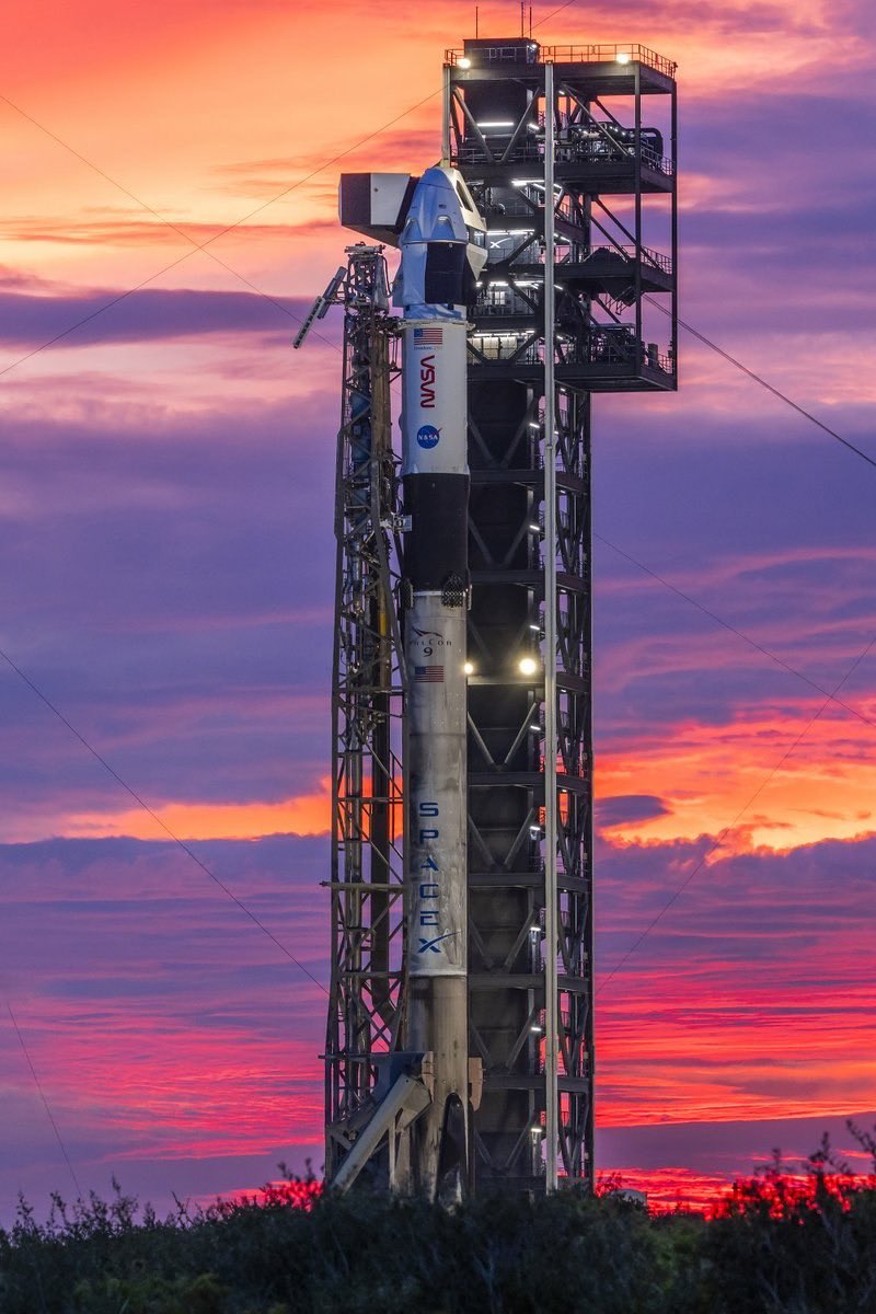 Rocketman_hs's tweet photo. Three Falcon rockets vertical at three of our launch pads in Florida and California. https://t.co/JpjirjtPjp