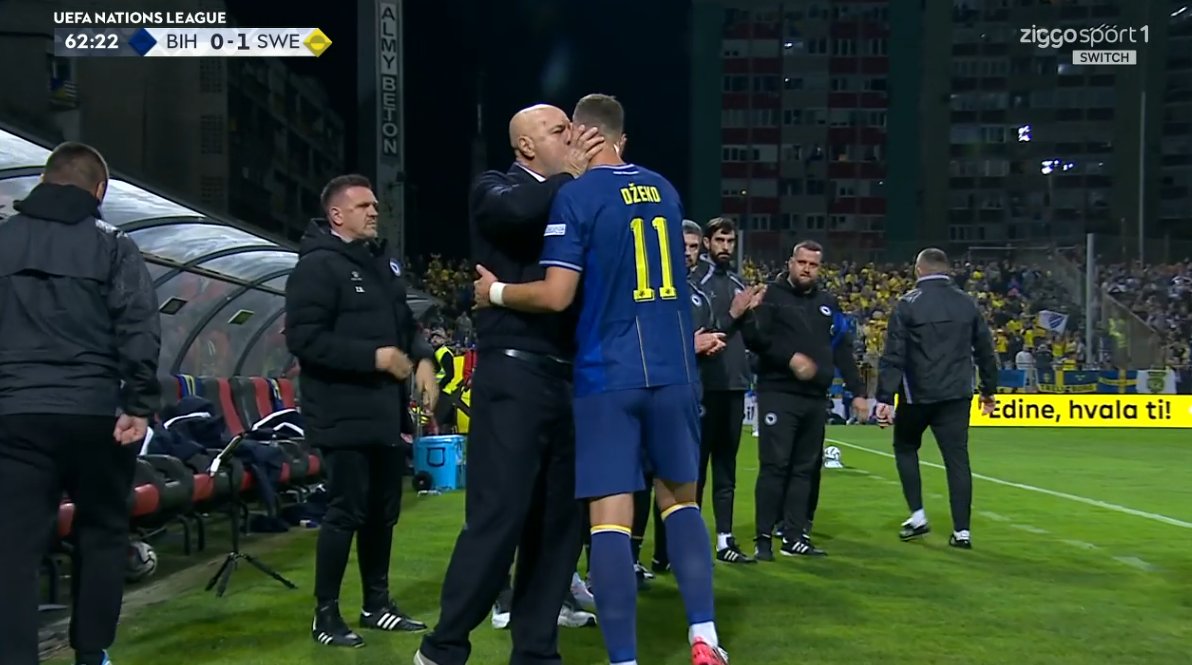 foet247europa's tweet photo. Edin Džeko has officially retired from international football. #BIHSWE https://t.co/1cHNCqS87L