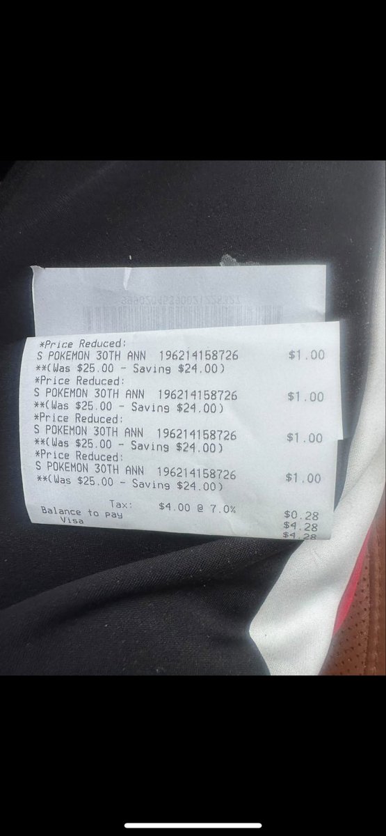 edition1collect's tweet photo. Someone posted this . No wonder you cant find any Pokemon 30th at Dollar General. Backdoor deals, money going right to the employee instead https://t.co/GE35SxJF85