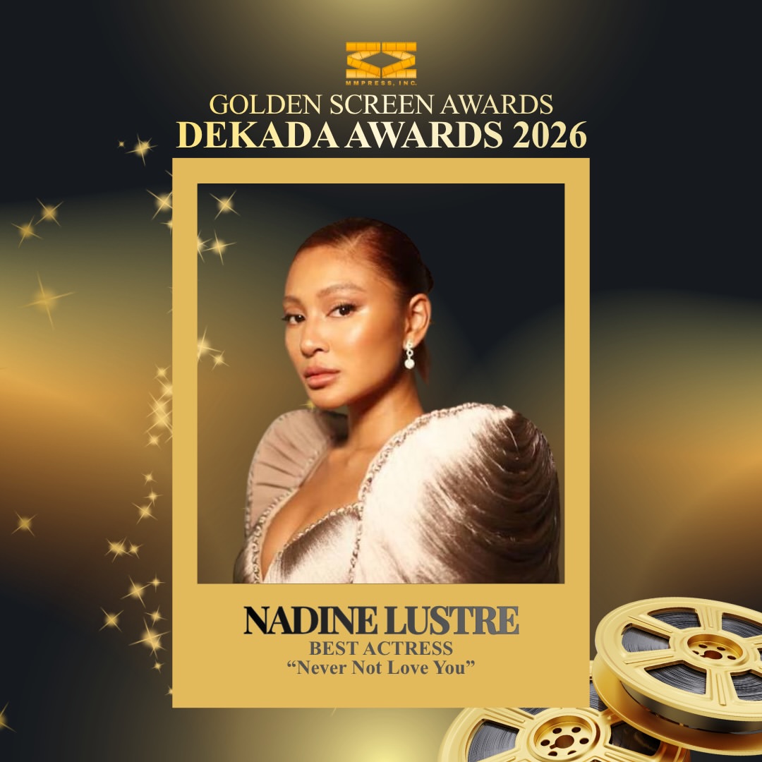 nadinelovemeryt's tweet photo. TYL 🙏 Nadine Lustre

Golden Screen Awards Dekada Awards 2026 Best Actress Honoree (NNLY)
42nd PMPC Star Awards for Movies Takilya Queen &amp; Movie Actress of the Year (Nominee; CMM)
Asian Academy Creative Awards National Winner 2026 Best Actress In A Leading Role (Love, Siargao) https://t.co/mkMuk3It0R