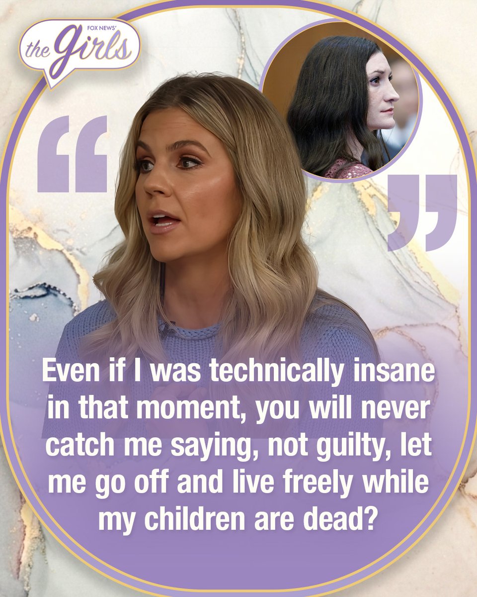 TheGirlsFNC's tweet photo. “Even if I was technically insane in that moment, you will never catch me saying, ‘Not guilty. Let me go off and live freely while my children are dead.’”

@samponder in on accountability in the Lindsay Clancy case. https://t.co/QyBVNg9zoi