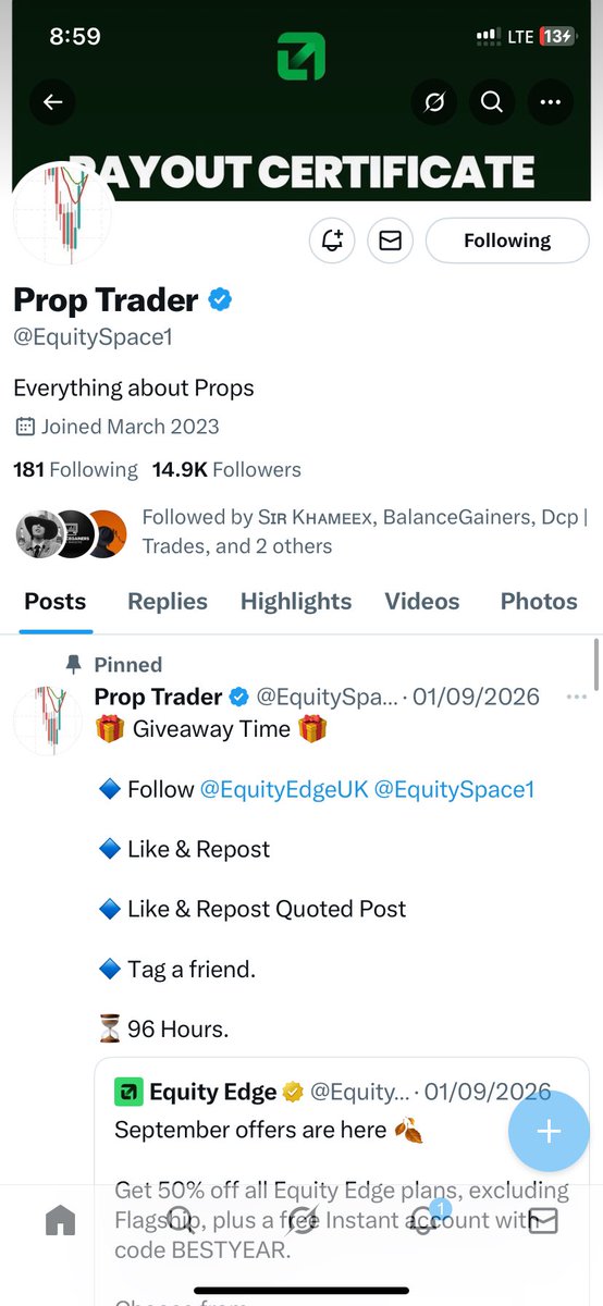 edennattios's tweet photo. @gaffapips @EquityEdgeUK @EquitySpace1 @Owakah07 @daniel36492214 @IamClinton_01 
Done✅ https://t.co/eKmkwXvnaS
