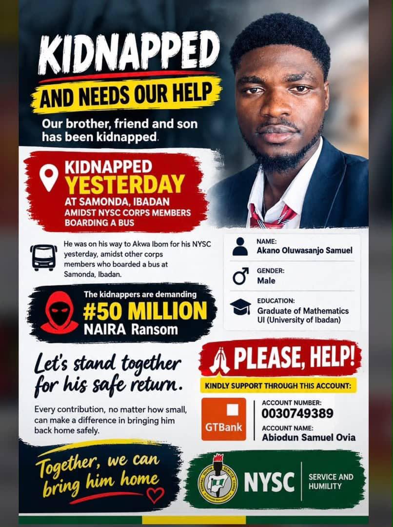 prxdigy4Christ's tweet photo. Nigeria just happened to me.💔💔💔
My brother got kidnapped on his way to serve his country.

Please help me bring my brother home 🙏🙏🙏
Account Number : 0030749389
GTBank
Account Name: Abiodun Samuel Ovia

No amount is too little 🙏🙏🙏

KIndly repost for more reach too https://t.co/wh9aNjAFOG