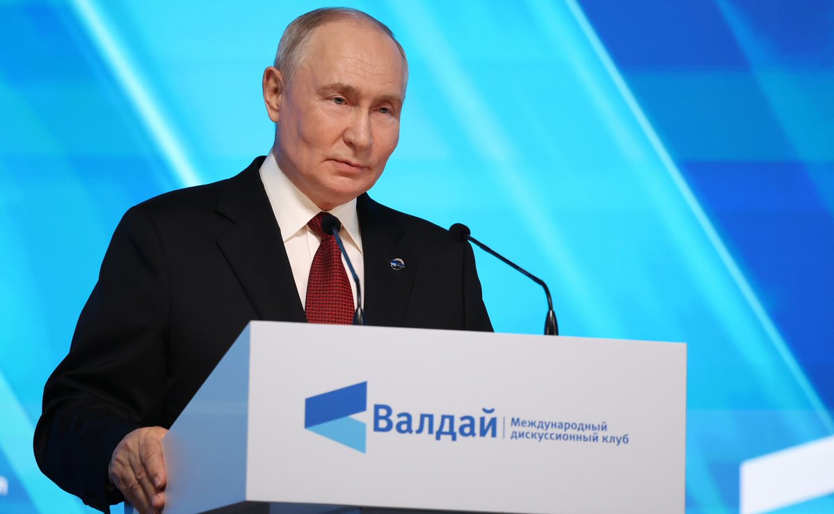 RussianEmbassyC's tweet photo. 💬 Vladimir #Putin at @Valdai_Club

❗️It wasn't Russia who wanted or started the war. It was started against us. Aggressive nationalism and Russophobia in Ukraine were encouraged [by the West] for years in order to turn it into a tool for fighting Russia.

https://t.co/Eg9YYnpEV9 https://t.co/WQUmBj8jxY