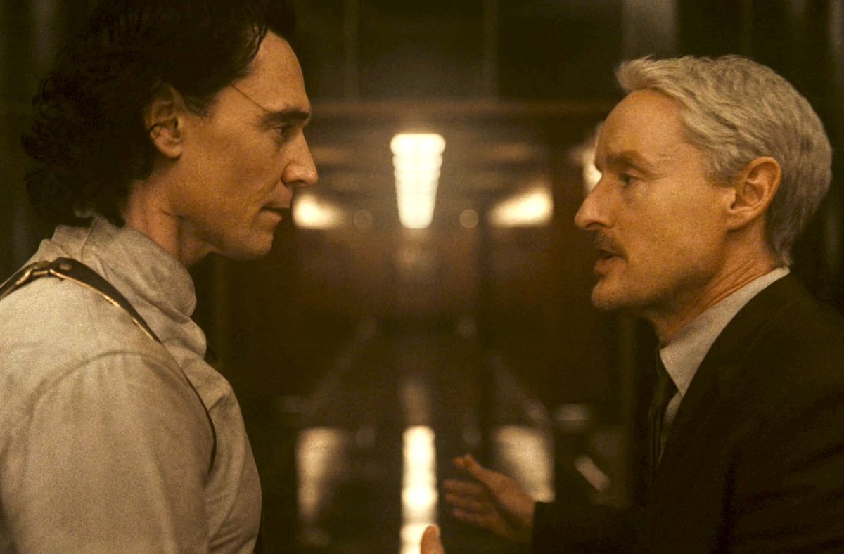 fabledfool's tweet photo. Loki ain’t hearing a word Mobius is saying, too focused on his need to kiss him senseless. https://t.co/ozkdHwFCyb