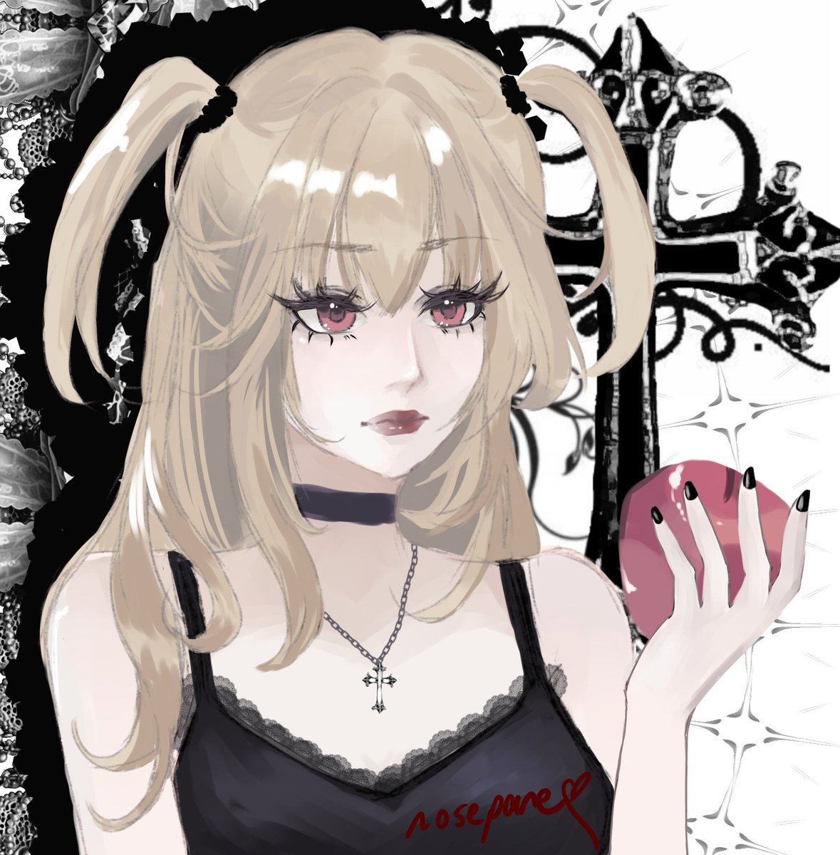 rrosepare's tweet photo. Misa misa! 
#misaamane #fanart #digitalart #illustration #deathnote #doodle https://t.co/2jYZkxBGfY