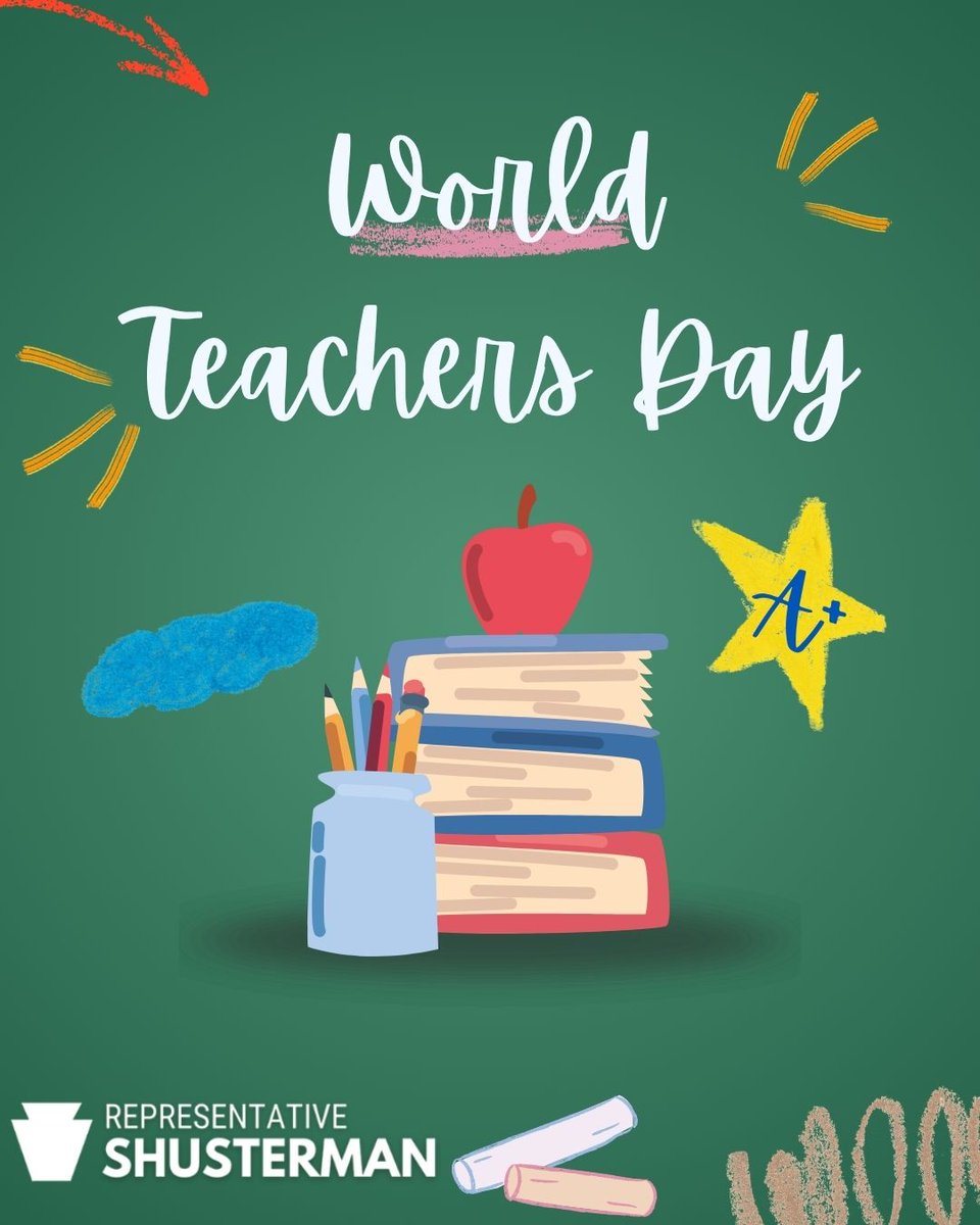 RepShusterman's tweet photo. Happy #WorldTeachersDay! Thank you to the amazing staff and teachers at all the schools in the 157th district! Your care &amp; dedication, inspire our next generation of thinkers, changemakers, mathematicians, &amp; more. Thank you for all you do for our children &amp; our community! 👩‍🏫🍎 https://t.co/K8QRx6PrJv