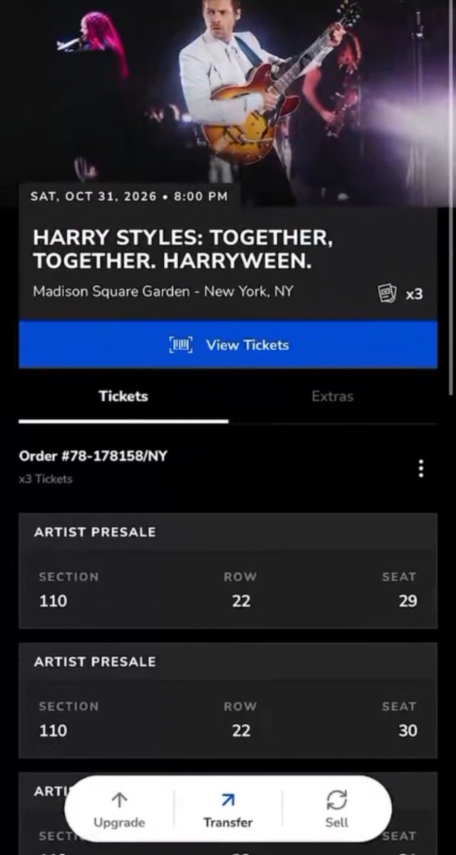 Rachel09816's tweet photo. 🎃 HARRYWEEN — 10/31 🎃

🔥 LOWER BOWL TICKET — $190! 🔥

Looking for a ticket? This is your chance! 🎟️
DM me ASAP if you’re interested — first come, first served! Don’t miss out! 👀 https://t.co/gGwzW3GJ2Q