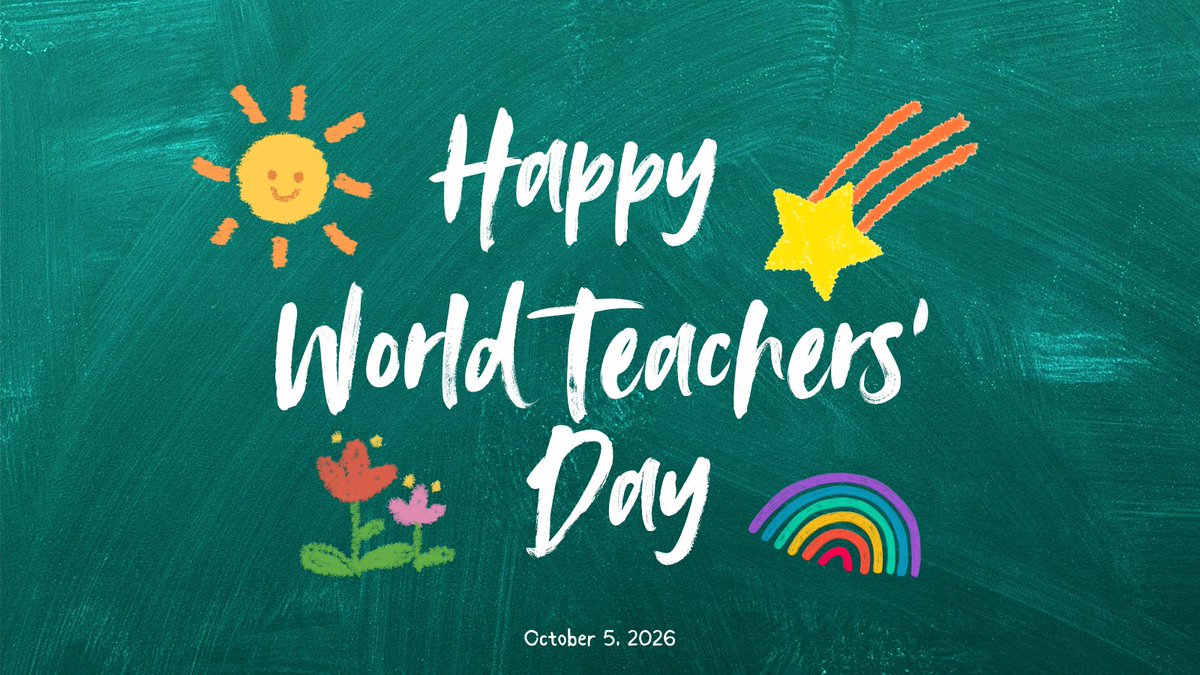 RepJessie's tweet photo. Happy World Teachers’ Day! Thank you, teachers, for shaping the minds of the future!🍎✏️ https://t.co/2krCjzfOKe