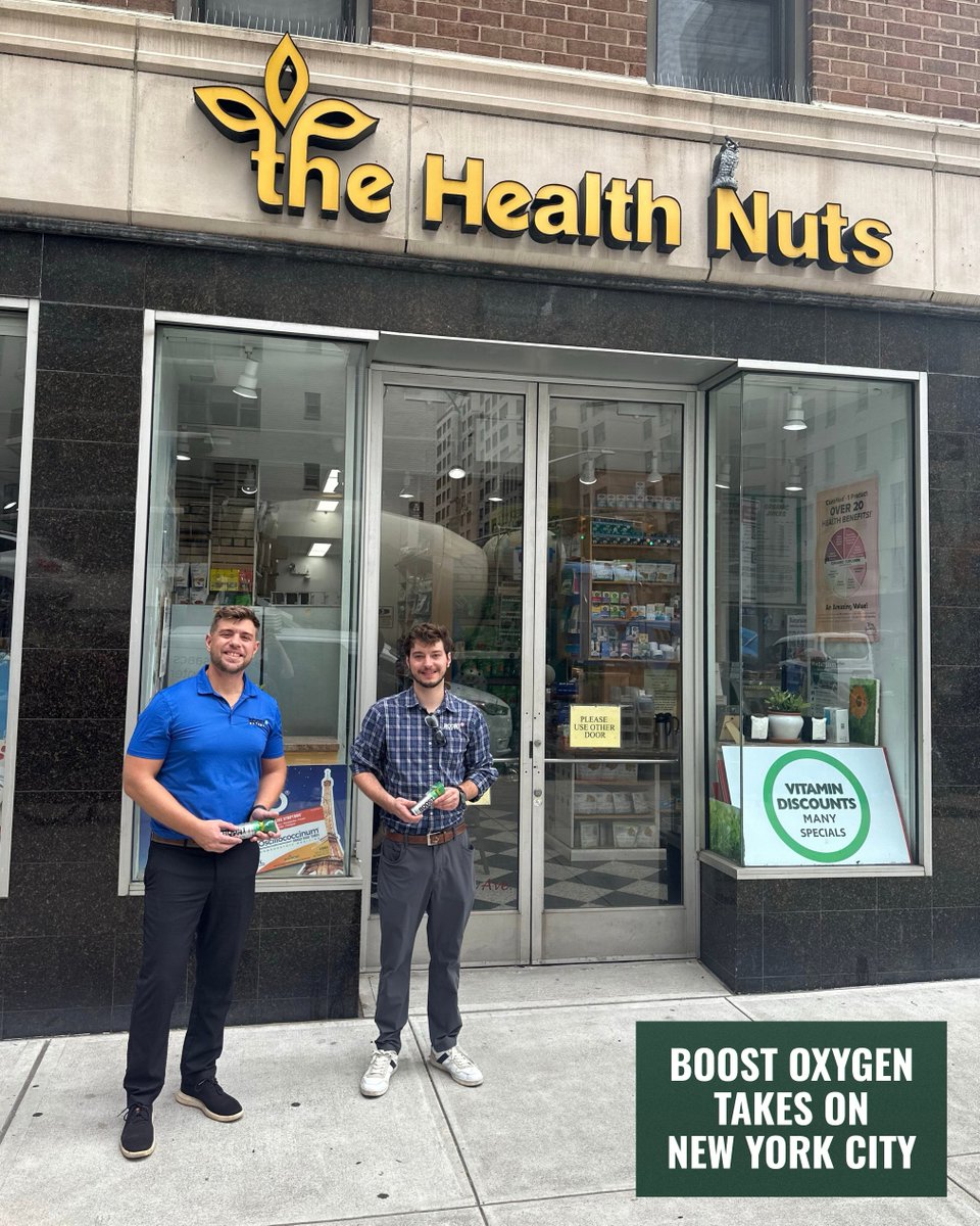 BoostO2's tweet photo. Behind the scenes in #NYC! 🗽

With Boost Oxygen now in 500+ retail locations across NY State, our team hit the streets to visit retailers, demo our products, connect with New Yorkers, and capture some great content.

Read the full BTS write-up here: https://t.co/auIP4llYlT https://t.co/CXUi2Jmhr8