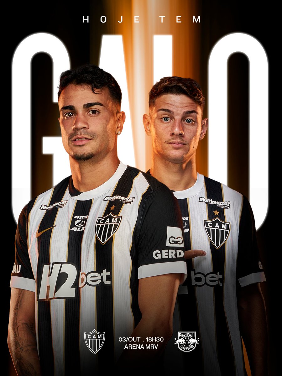 Atletico's tweet photo. ⚫️⚪️ HOJE TEM GAAAAAAAAAAAAAAAAAAAAAAAAAAAAAAAAAAAAAALLLLLLLLLLLLLLLLLLLLLLLLLLLLLLOOOOOOOOOOOOOOOOOOOOOOOOOOOOOOOOOOO!

⚽ Atlético x RB Bragantino
🏆 Brasileiro  
⚙��� 21ª rodada 
🕕 18h30 
🏟️ Arena MRV
📺 @canalpremiere 
🎥 Pré-jogo às 16h na Galotv 

#HTG #CAMxRBB https://t.co/oAYOW6LYkG