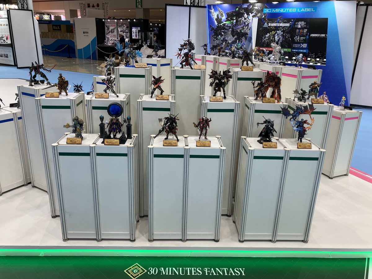 30mfantasy's tweet photo. 【全日本ホビーショー 展示情報！】

30MLブースでは、商品展示に加え
#30MF財宝争奪戦 の受賞作例を一挙展示！
是非ご覧ください！

▼特設サイトはコチラ
https://t.co/mGWYTMkeaI

#30MF #30ML #プラモデル https://t.co/KVdszM6pFt