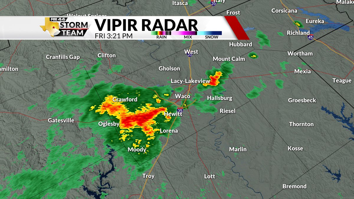 Sean_Pat_Ryan's tweet photo. A flood advisory has been issued for McLennan County until 5:00 pm. 1-2 inches of rain have already fallen. Some locations can experience flooding. Stay weather alert!
#FOX44WX https://t.co/jzMhcOxqDJ