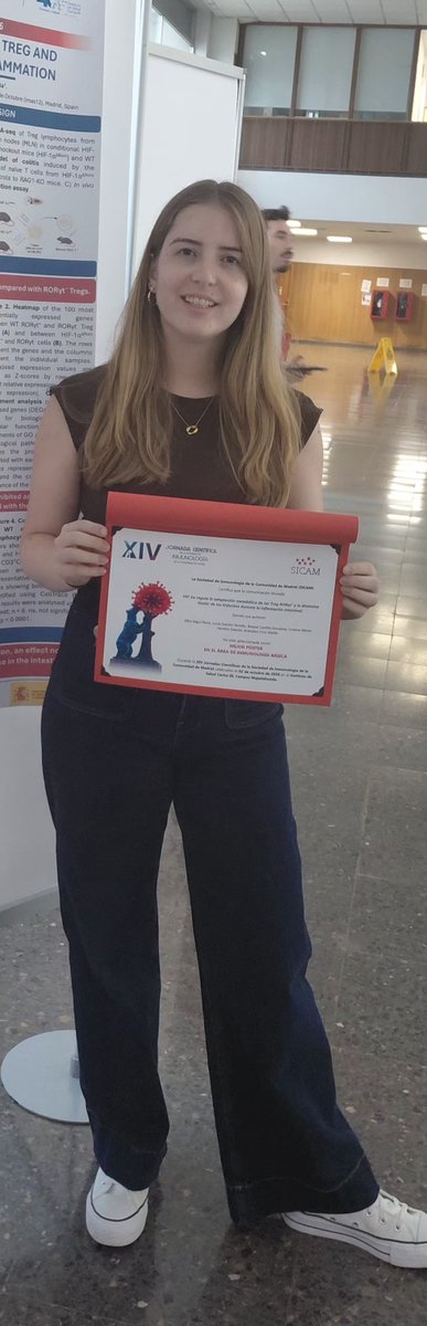 acruzadalia's tweet photo. Thank you to the SICAM 2026 organizers for this great meeting and for the opportunity to present our works: one oral presentation and two posters, one of which received the award for Best Basic Immunology Poster! 🏆🧬
@DeInmunologia https://t.co/HATuQCqZpg