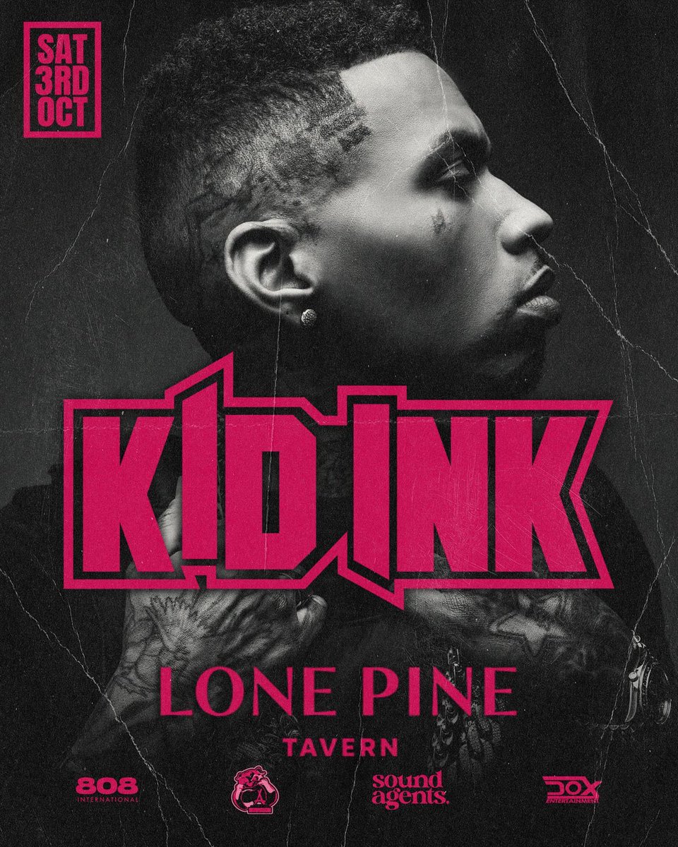 Kid_Ink's tweet photo. Next stop Sydney (Lone Pine) #Coast2CoastTour 🌊
Tickets: https://t.co/Dhhw51YkQi https://t.co/0uzBeMcsQG