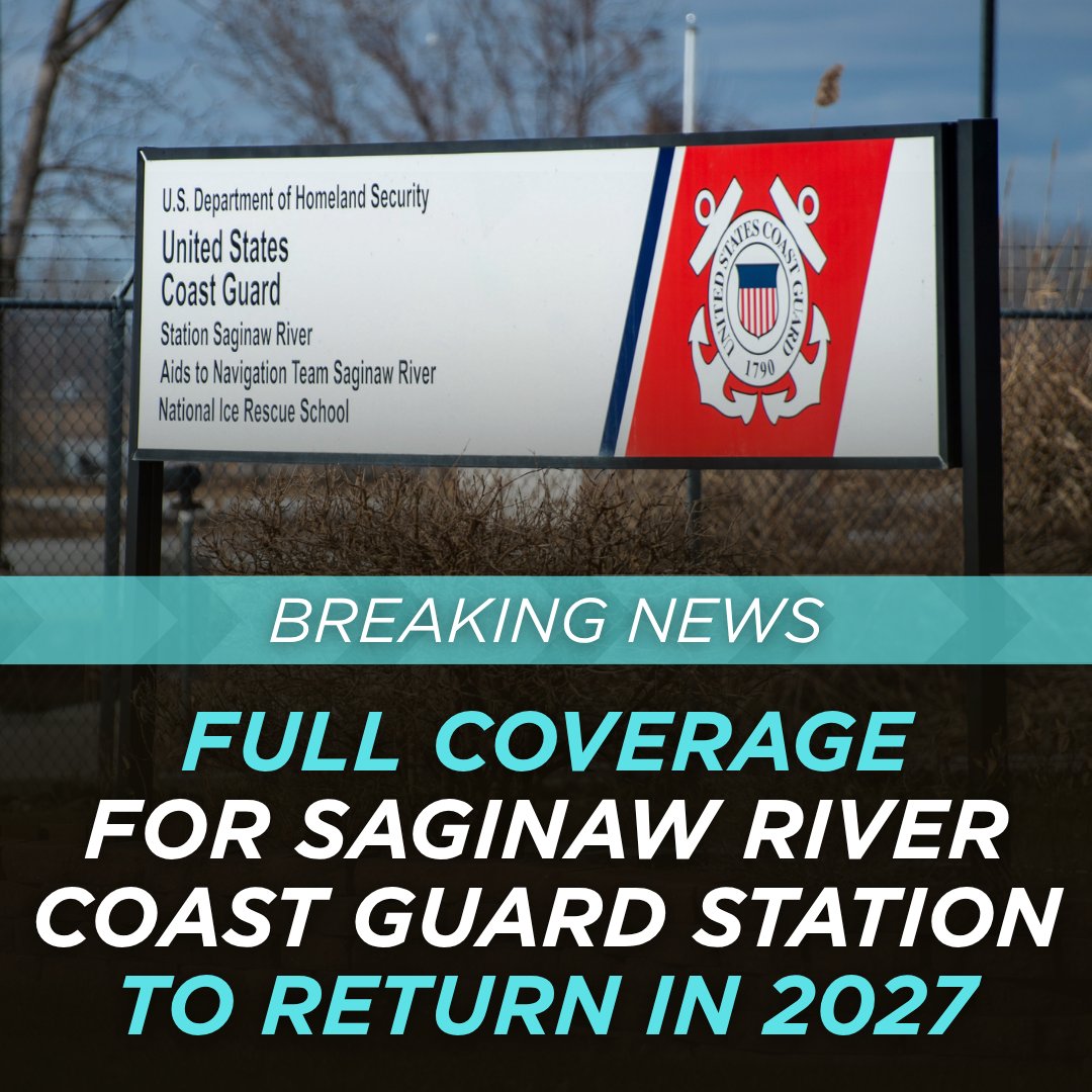 RepKMR's tweet photo. Great news: The Saginaw River Coast Guard station will resume FULL operations in 2027! This means faster search-and-rescue operations and less strain on local law enforcement’s resources.

We’ve been pushing for this for over a year. Thank you to every Michigander who spoke up and helped make this happen.