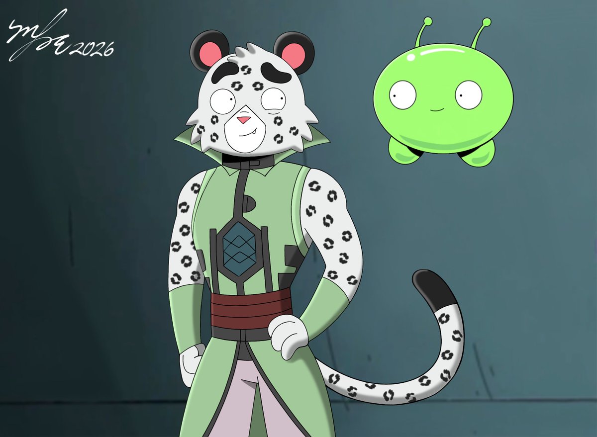 melo466lol's tweet photo. Otro dibujito para 
@finalspacestuff
Neo con el estilo artístico de Final Space 🤭

#finalspaceoc #fanart https://t.co/JjpQ2IsO5j
