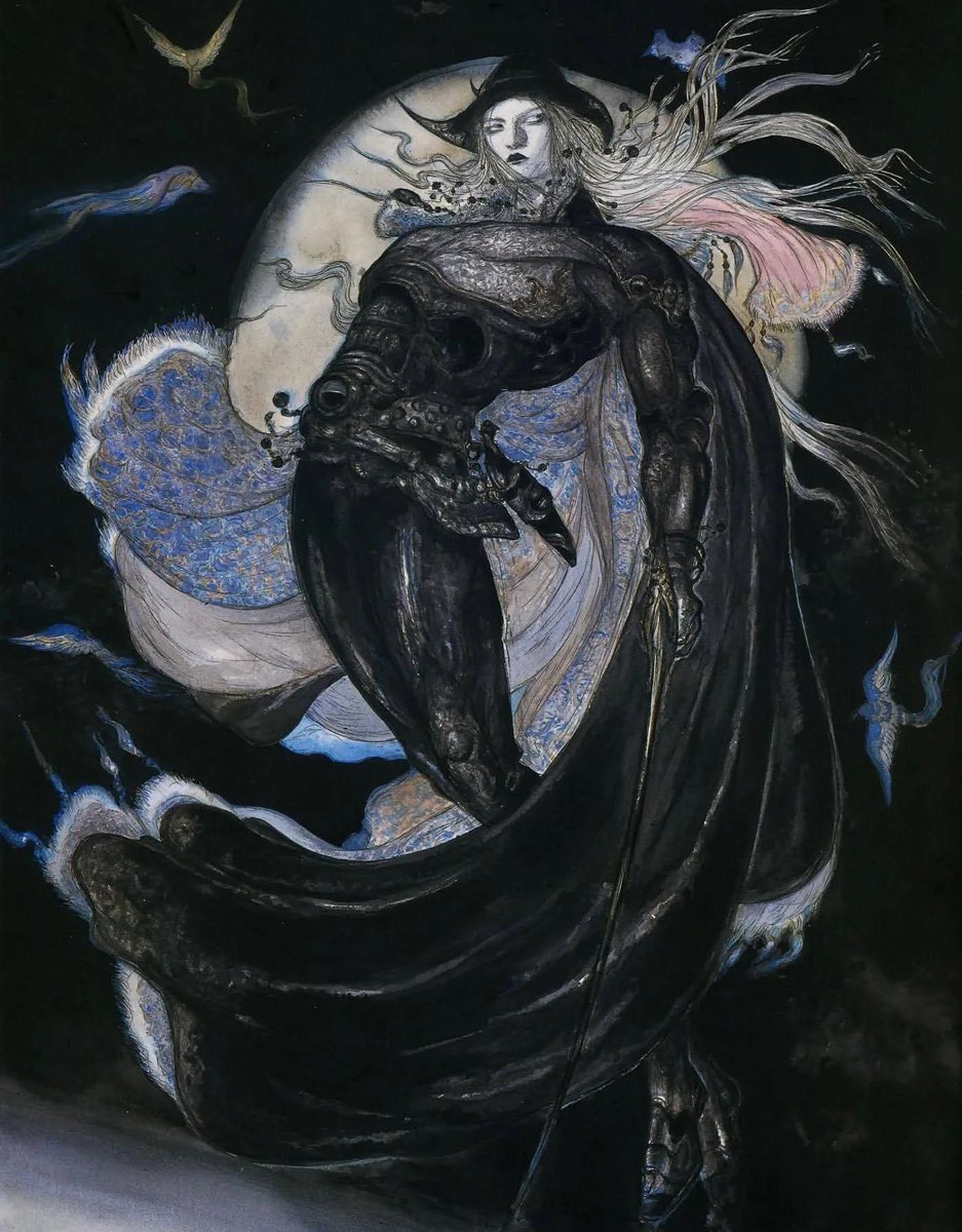 Retroanimes_'s tweet photo. Vampire Hunter D artwork by Yoshitaka Amano https://t.co/pusT7IXKB5