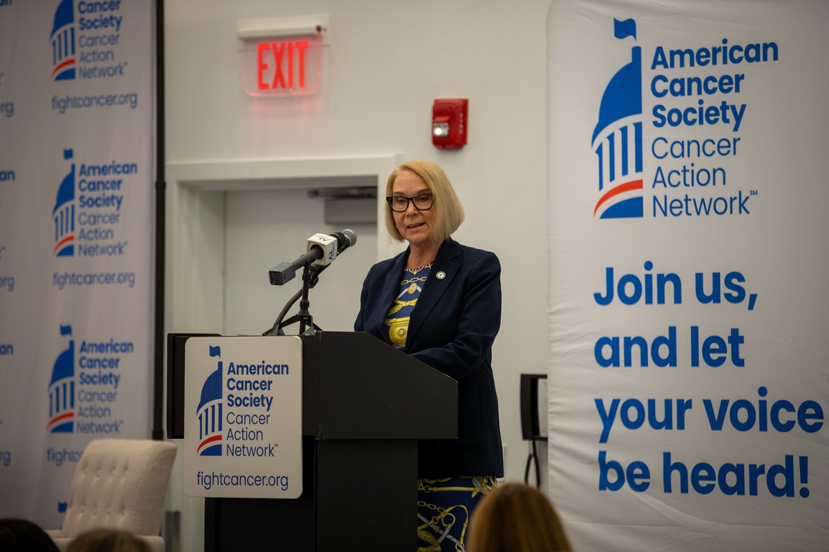 RISenate's tweet photo. Today, Senate President Pro Tempore @hannagallo27 and other members of the Senate joined the American Cancer Society Cancer Action Network Rhode Island (@ACSCANRI) for its 13th annual Research Breakfast at the Crowne Plaza in Warwick. https://t.co/jdqrEKHae3