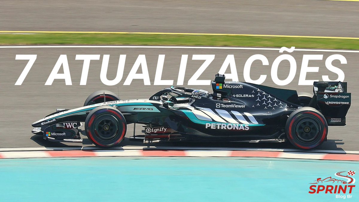 SprintBlogBr's tweet photo. A Mercedes, atual líder isolada tanto do campeonato de pilotos quanto de construtores levou 7 atualizações para o GP do Bahrein (que é em Sepang, Malásia).

Todas essas mudanças foram aerodinâmicas, mas a equipe ainda pode atualizar o seu motor ainda essa temporada. 🇩🇪 https://t.co/9OaY6ROhFt