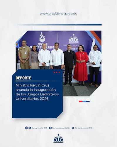 ganesh_1820's tweet photo. Los Juegos Deportivos Universitarios 2026 son una oportunidad para que los jóvenes combinen preparación académica y desarrollo deportivo. Kelvin Cruz #JuegosUniversitarios2026 #MinisterioDeDeportes https://t.co/RogZPGJeun
