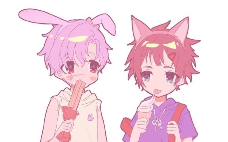 chvdlette's tweet photo. #bunsae nation since Bunny’s scent was revealed to be sea salt, and Sae’s favorite place is the sea do you think Sae ever gets homesick whenever he cuddles up with bunny ^w^?? 🐰 https://t.co/lZKhXjhMlE