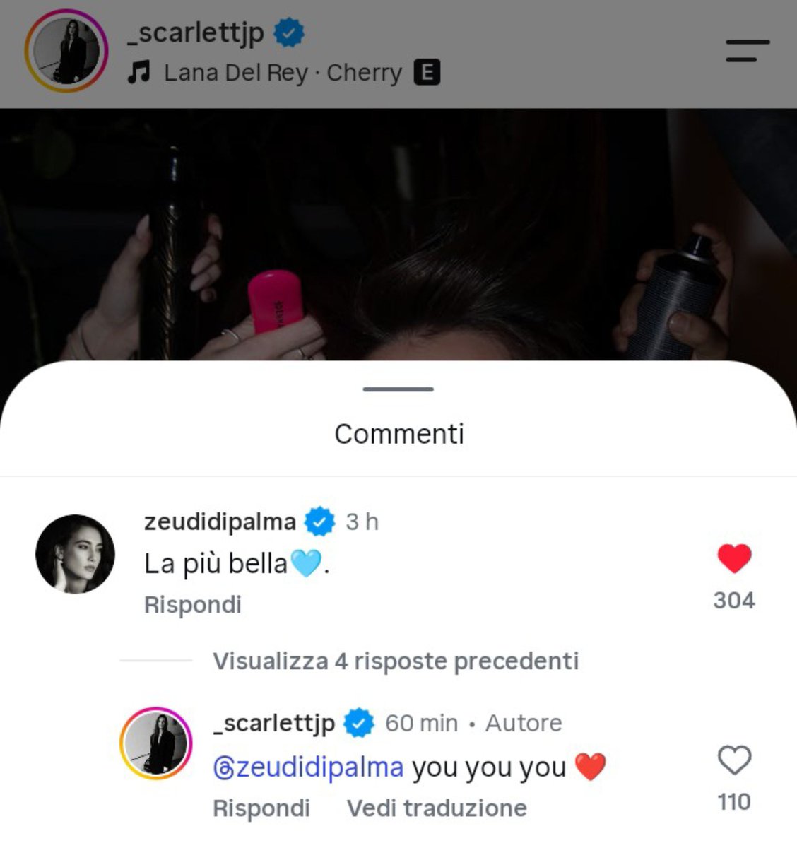 onlyforZarlet's tweet photo. Scarlett che risponde al commento di Zeud .. la più bella🩵: you you you❤️ .. loro si amano immensamente!🤧🤧✨✨🩵🩵 https://t.co/ibs09v8L5q